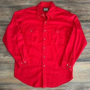 Vintage Algonquin Chamois Button Down Shirt Large